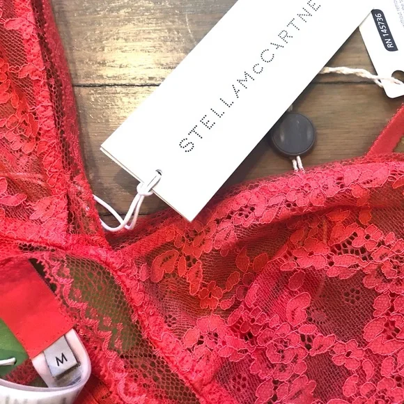 Stella McCartney bra in coral lace - Picture 3 of 4